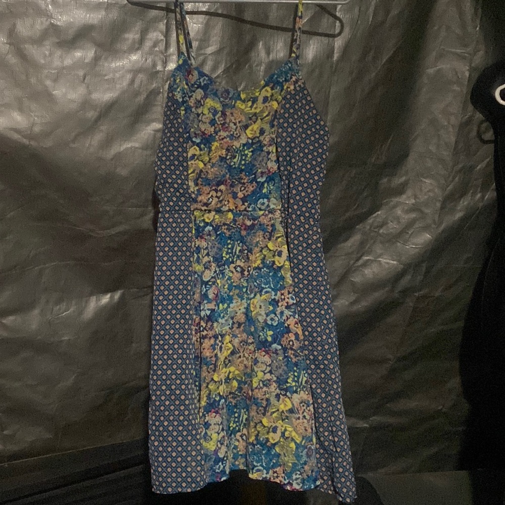 Xhilirations blue floral dress